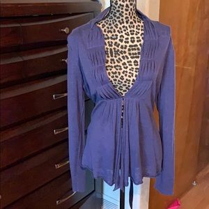 Purple linen sweater
